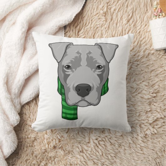 Dog with Scarf クッション (ブランケット)