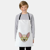 Dog with Sunglasses エプロン (着用した状態)