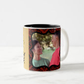 Dog Year 2018 Photo frame Greeting in Vietnam M ツートーンマグカップ (正面右)