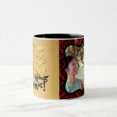 Dog Year 2018 Photo frame Greeting in Vietnam M ツートーンマグカップ (中央)