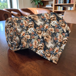 Dog Yorkie Yorkshire Terrier Custom Necktie ネクタイ