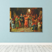 Dogberryの時計への充電 キャンバスプリント (インサイチュ (ウッドフロア))