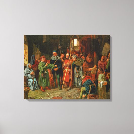 Dogberryの時計への充電 キャンバスプリント (正面)