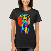Dogbreed Great Dane Pop Colorful Tシャツ (正面)