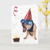 dogcake カード (黄色い花)