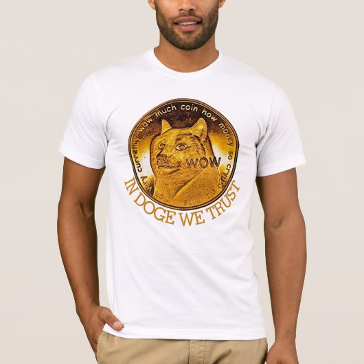 DogeおもしろいではTシャツを信用 Tシャツ (正面)
