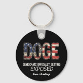 DOGEが民主党を公式に暴露 キーホルダー (正面)