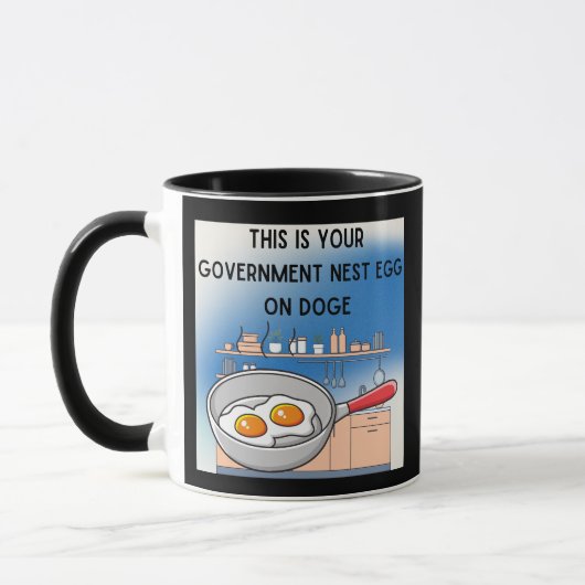 DOGEに対するあなたの政府は、民主主義のメタファー マグカップ (左)