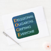 DOGEデルシオナルオリゴシアグリーフティング スクエアシール (封筒)