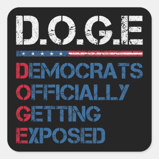 DOGE政府効率局 スクエアシール (正面)