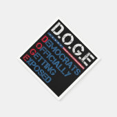 DOGE政府効率局 スタンダードカクテルナプキン (角)