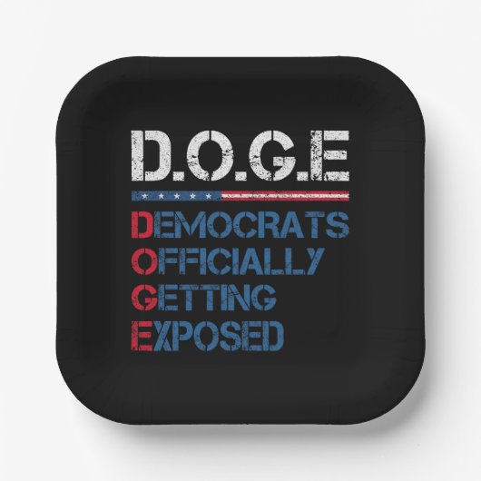 DOGE政府効率局 ペーパープレート (正面)
