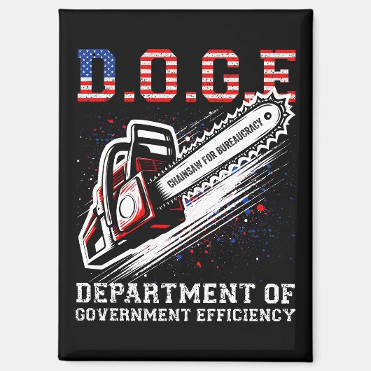 DOGE政府効率局 マグネット (正面)