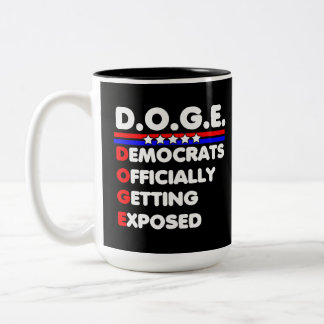 DOGE民主党が公式に暴露される ツートーンマグカップ