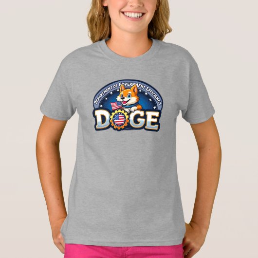 DOGE省政府効率ガールズ Tシャツ (正面)