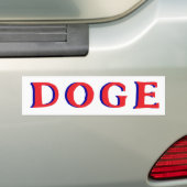 DOGE省政府効率監視局 バンパーステッカー (車上)
