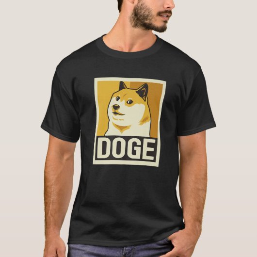 DOGE -柴犬犬 Tシャツ (正面)
