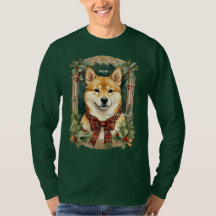 Doge Christmas Sweatshirt (柴犬)メンズロング