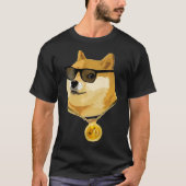 Doge Coin Dog – フォーレックス、暗号、株式取引おもしろいP Tシャツ (正面)