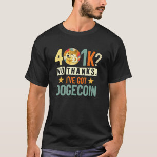 Doge Coin Dogecoin感謝してい Cryptocurrenが得ない Tシャツ