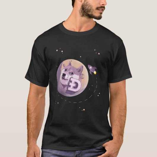 Doge Coin Planet - Doge Now Has Its Own Planet - D Tシャツ (正面)