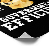 Doge D.o.例えば政府の効率性の部門T ポスター (角)