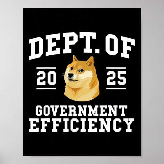 Doge D.o.例えば政府の効率性の部門T ポスター (正面)