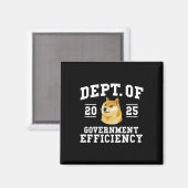 Doge D.o.例えば政府の効率性の部門T マグネット (正面/裏面)