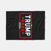 Doge D.o.e.政府効率部門2 フリースブランケット (正面(横))