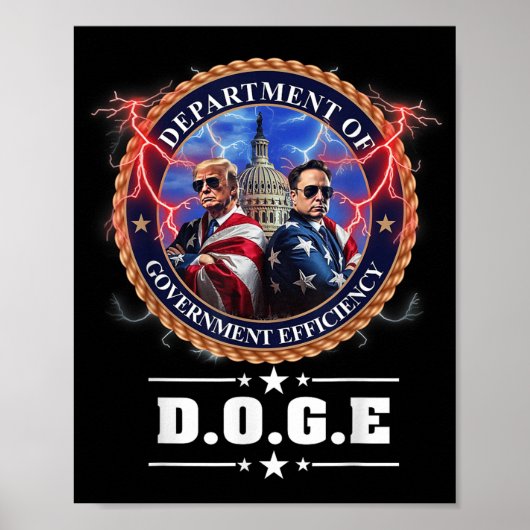 Doge Department Of Government Efficiency Trump 47t ポスター (正面)