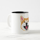 doge meme funny memes shibe shiba inu costume hall ツートーンマグカップ (正面左)