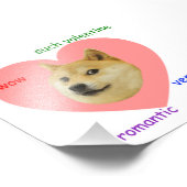 Doge Much Valentines Day Very Love These Romantic フォトプリント (角)
