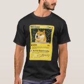 Dogecoinおもしろい Doge HODLカード暗号ミームメンキッズ Tシャツ (正面)