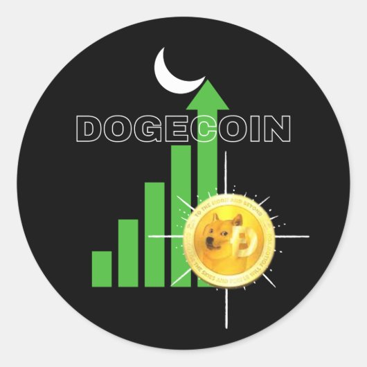 DogecoinからMoon Crypto ラウンドシール (正面)