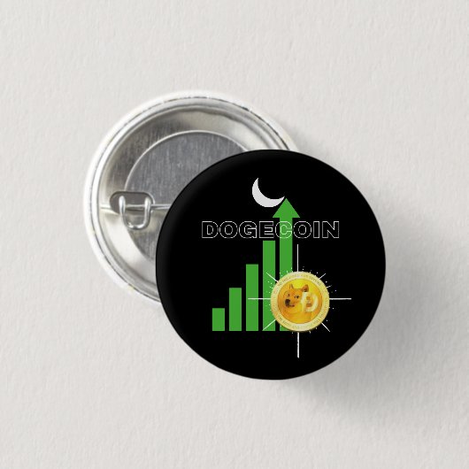 DogecoinからMoon Crypto 缶バッジ (正面&裏面)