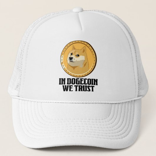 DogecoinでCrypto Cryptocurrencyをおもしろい信頼する キャップ (正面)
