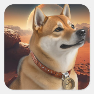 DogecoinとShibaで暗号革命に参加 スクエアシール