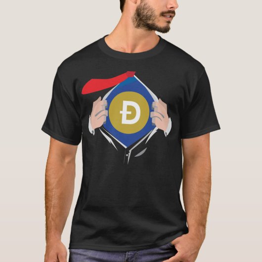 Dogecoinに超能力を授けてもらおう Tシャツ (正面)