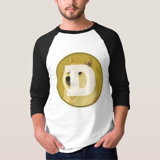 Dogecoinのワイシャツ Tシャツ (正面)