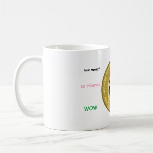 Dogecoinの付属品話好きな柴犬 コーヒーマグカップ (左)