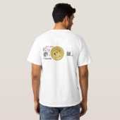 Dogecoinの公式の服装は多くの利益、多数うろつきます Tシャツ (裏面フル)