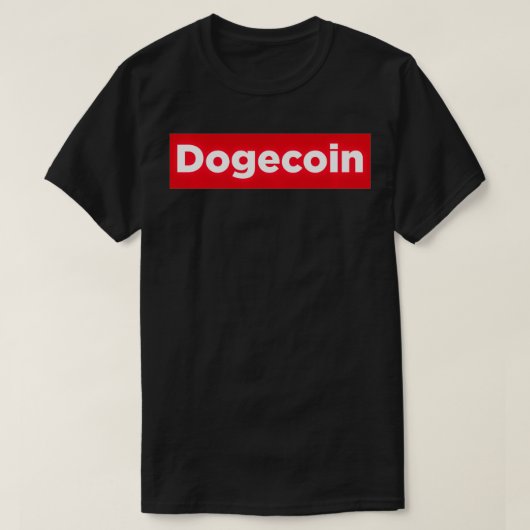 Dogecoinカッコいい Blockchain暗号通貨ドージーコイン Tシャツ (デザイン正面)
