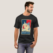 DogecoinコインドージHODL – 暗号ミーム男性の女性 Tシャツ (正面フル)
