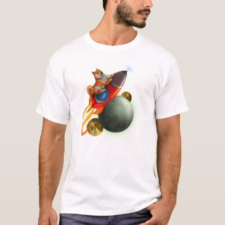DogeCoinロケットの船のTシャツ Tシャツ