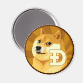DogeCoinロゴ磁石 マグネット (正面/裏面)