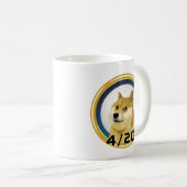 Dogecoin土影日4/20株価暗号おもしろい コーヒーマグカップ (正面右)