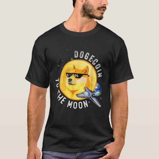 Dogecoin暗号ドージコインホルダーへのモー暗号 Tシャツ (正面)