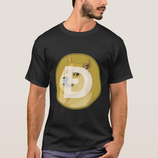 Dogecoin暗号通貨トークン Tシャツ (正面)