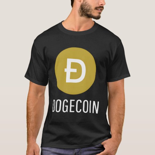 Dogecoin暗号通貨 Tシャツ (正面)