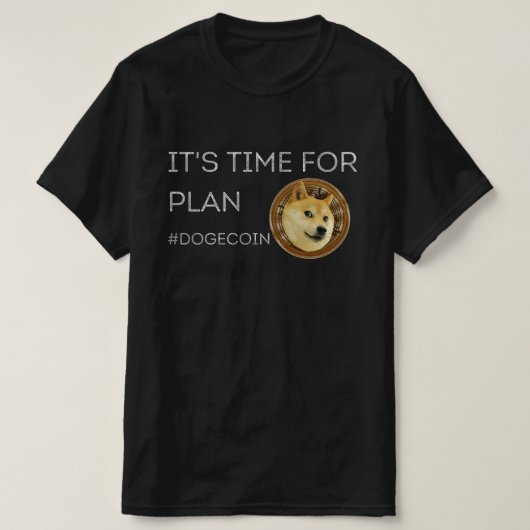 DogeCoin暗号通貨 Tシャツ (デザイン正面)